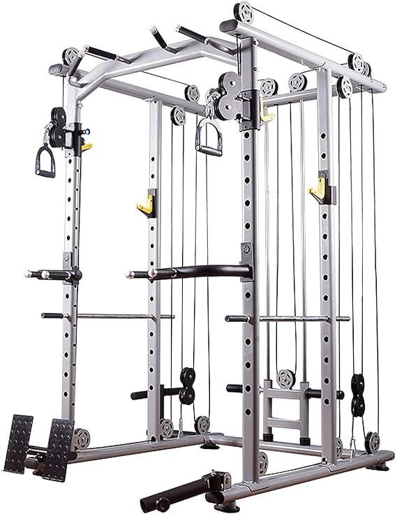 WANGYY Squat Rack Strength Training Equipment Home Sports Power Rack, Comprehensive Trainer Home Power Rack cage Adjustable Multifunction Strength Training Equipment