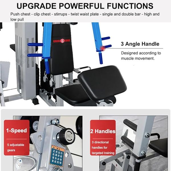 QINGLUAN Home Gym Multifunctional Strength Combination of Large Fitness Equipment,Strength Training Equipment with Pulley System,for Home Commercial