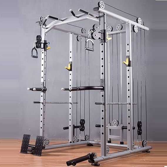 WANGYY Squat Rack Strength Training Equipment Home Sports Power Rack, Comprehensive Trainer Home Power Rack cage Adjustable Multifunction Strength Training Equipment